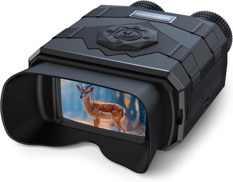 Anyork Night Vision Binoculars for Adults, 3.5'' HD Night Vision Goggles with 3000mAh Rechargeable Battery, 32GB TF Card for Photos and Videos, 8X Digital Zoom for Outdoor, Camping and Travel - Image 1